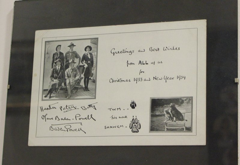 012016 Pax Lodge Christmas card from Baden-Powells