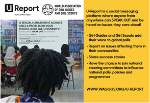 U-Report sign up poster