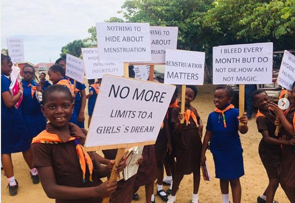 Ghana Girl Guides rally menstruation