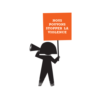 112016_Stop the Violence_ Girl with Stop the violence placard FRENCH